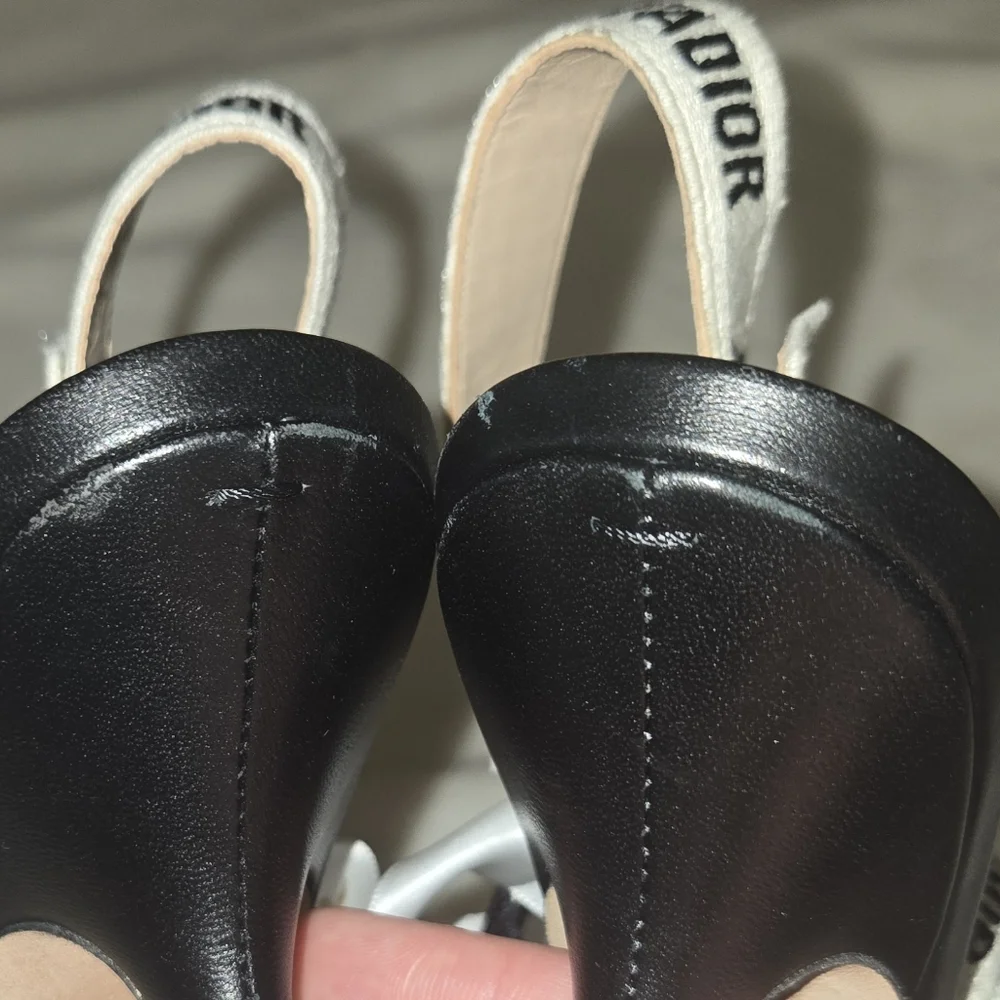 J'Adior Slingback PumpBlack Technical Fabric 37/ US 6.5 - Picture 10 of 17